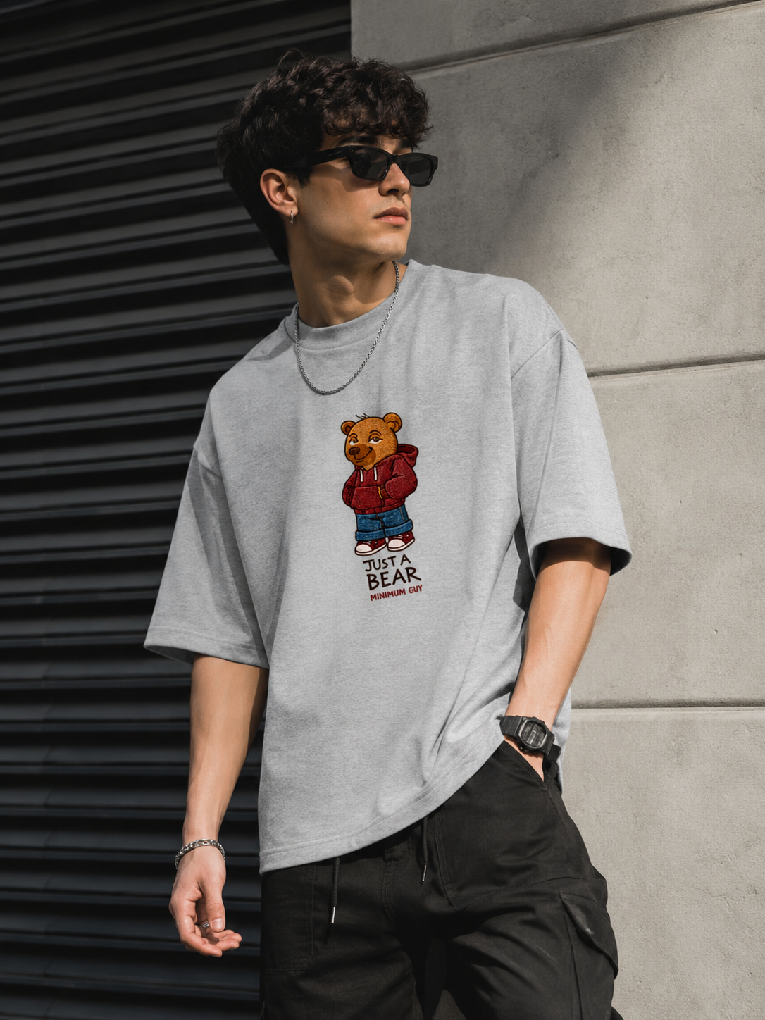 NeverMind Just A Bear Oversized Unisex T-Shirt